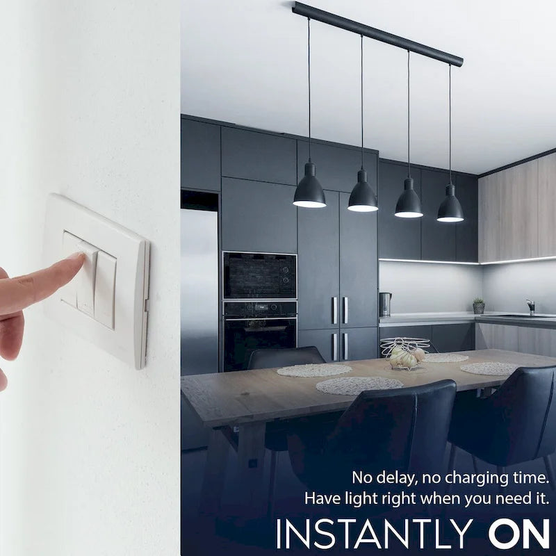 Luxrite A19 LED Light Bulb 60 Watt Equivalent CRI90 5CCT Dimmable 800LM 9W E26 Base ETL 12 Pack