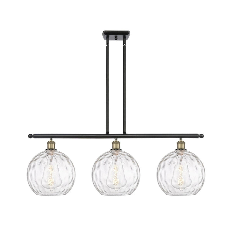Innovations Lighting Athens Water Glass 3 Light 37  Stem Hung Island Light