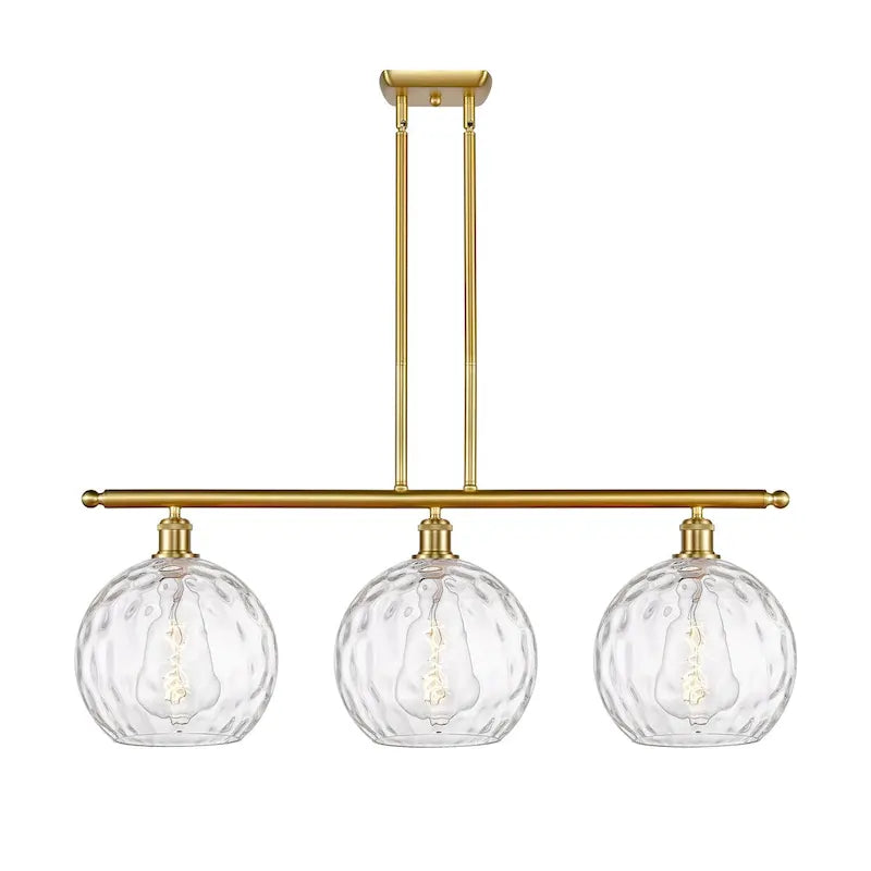 Innovations Lighting Athens Water Glass 3 Light 37  Stem Hung Island Light