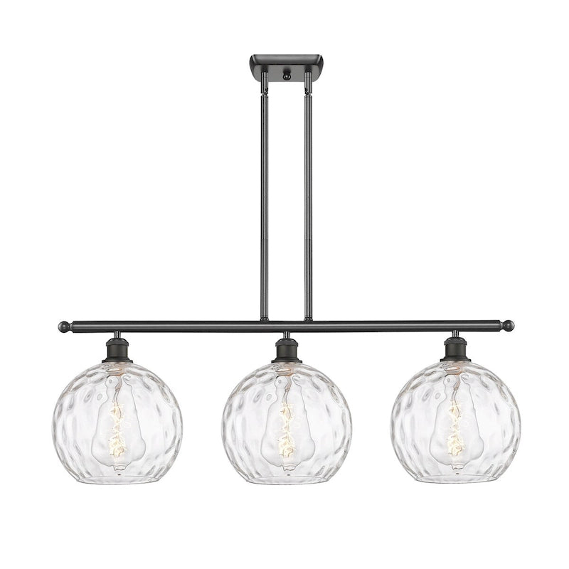 Innovations Lighting Athens Water Glass 3 Light 37  Stem Hung Island Light