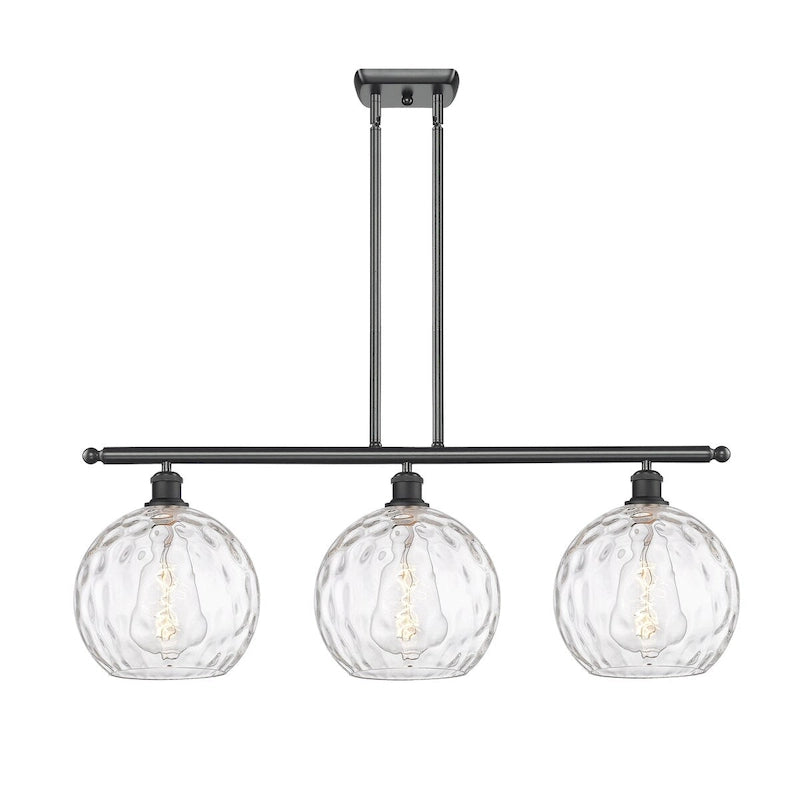 Innovations Lighting Athens Water Glass 3 Light 37  Stem Hung Island Light