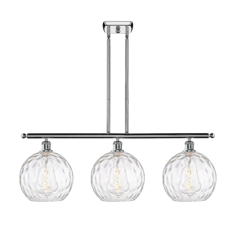 Innovations Lighting Athens Water Glass 3 Light 37  Stem Hung Island Light