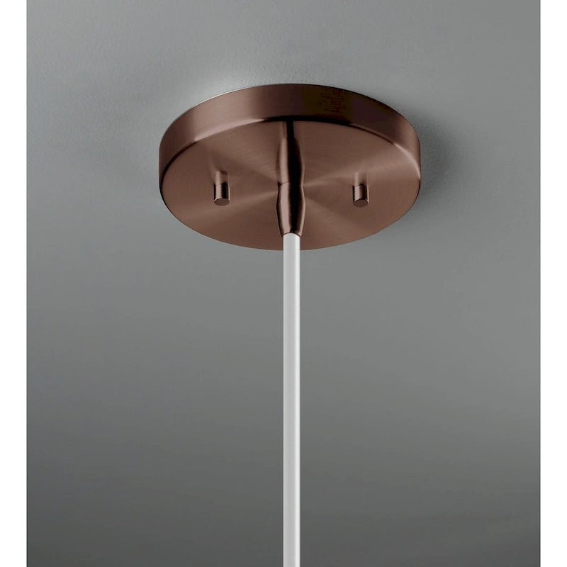 Justice Design Group Ceramic Discus Pendant - Bisque