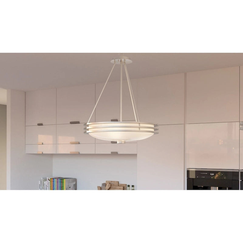 Emile 4-Light Brushed Nickel Modern Pendant