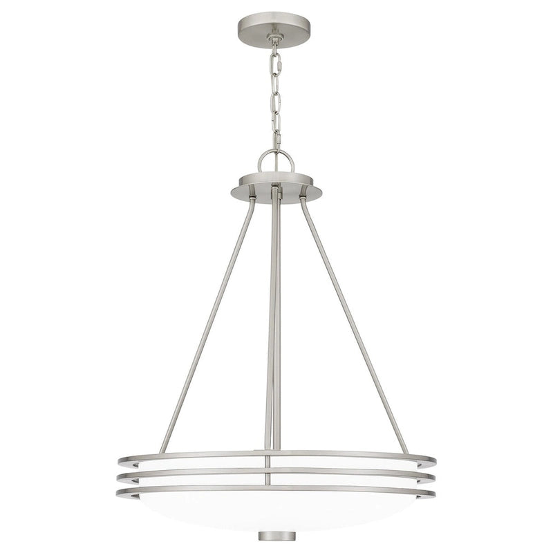 Emile 4-Light Brushed Nickel Modern Pendant