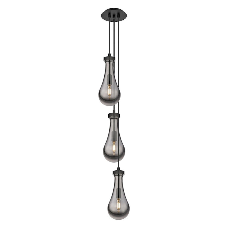 Innovations Lighting Malone - 6 Light 6  Cord Hung Multi Pendant - 6  Canopy