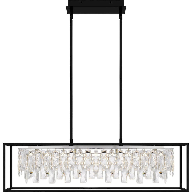 Brillance Integrated LED Matte Black Island Light