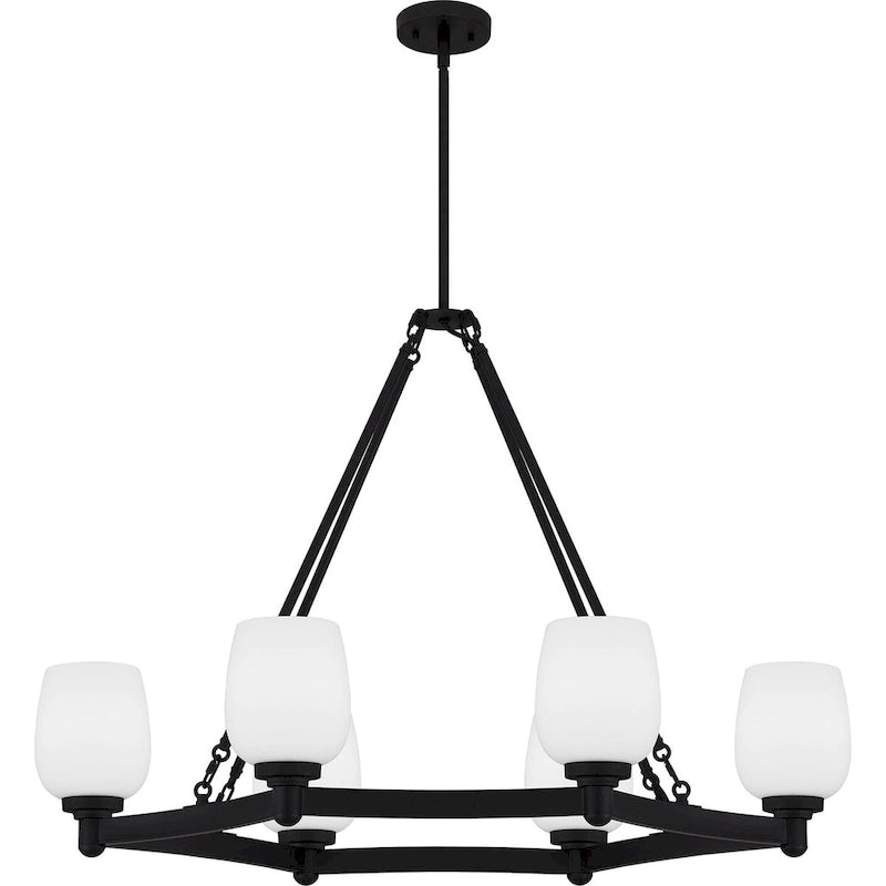 Penning 6-Light Matte Black Island Light