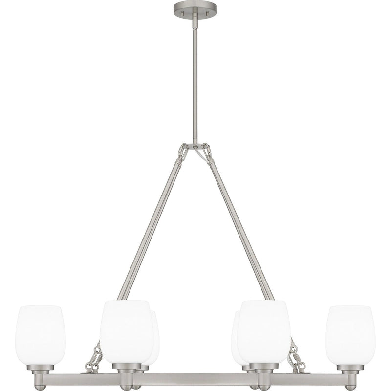 Penning 6-Light Brushed Nickel Island Light
