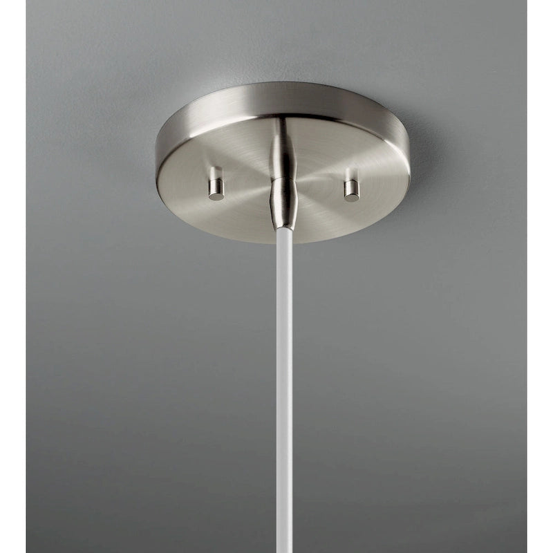 Carson Carrington Salleryd Polished Chrome Large Pendant - Polished Chrome, Bisque