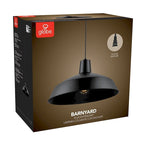 Barnyard 1-Light Matte Back Plug-In Pendant