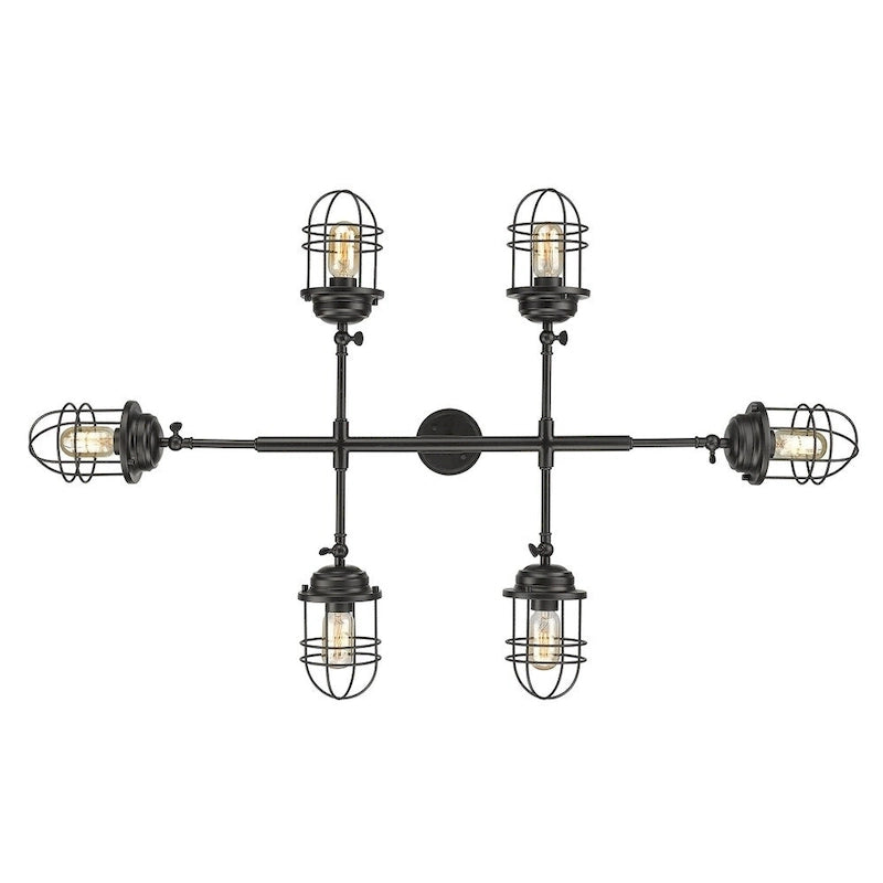 Carbon Loft Barton Linear Black Steel Pendant Light