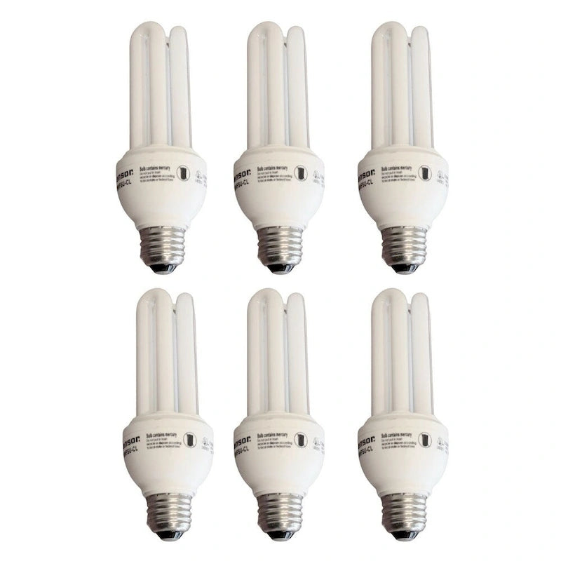 18 Watt Full Spectrum CFL Replacement Bulb (SET OF 6) Standard base by VisionMax - White
