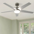 Ventilateur de plafond 52 avec éclairage et télécommande, ventilateur de plafond à 5 pales avec lumière à intensité variable - 53