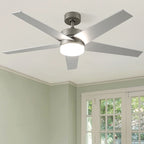 Ventilateur de plafond 52 avec éclairage et télécommande, ventilateur de plafond à 5 pales avec lumière à intensité variable - 53