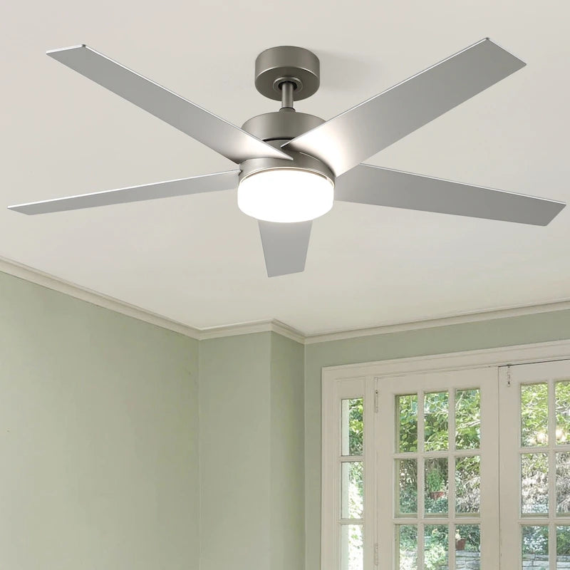 Ceiling Fan 52  with Lights and Remote, 5 Blade Ceiling Fan with Dimmable Light - 53