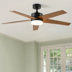 Ventilateur de plafond 52 avec éclairage et télécommande, ventilateur de plafond à 5 pales avec lumière à intensité variable - 53